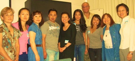 Karin Anna Cheung with faculty
