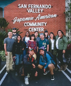 AAS students at the San Fernando Valley Japanese American Community Center