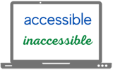 Accessible vs Inaccessible fonts