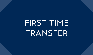 First time transfer information web page