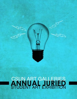 Annual Juried Student Art Exhibition poster