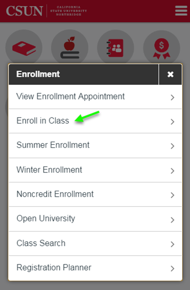 Select Enrollment tile.