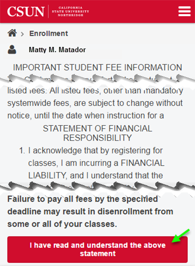 Fee information and financial responsibility statement.