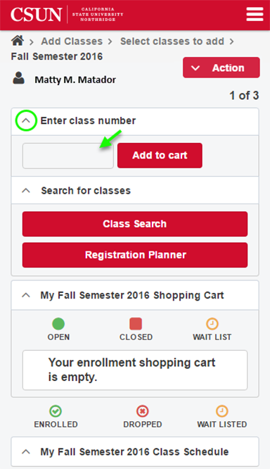 Add page showing two ways to add classes.