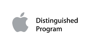 Apple Distinguished Program badge. 