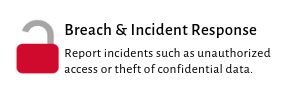 Breach & Incident Response button. 