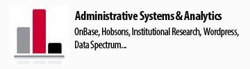 Administrative Systems &amp; Analytics button. 