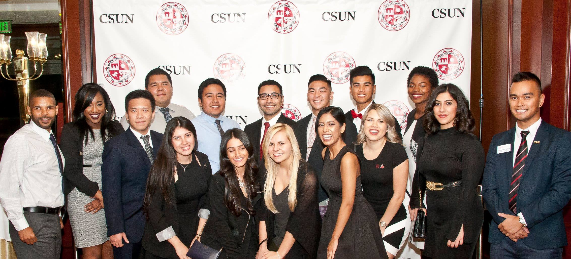 Jimmy Guevara with a group of CSUN Alumni