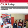 CSUN today on collaborating for change screenshot