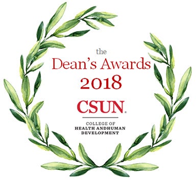 image reads dean's awards 2018 csun hhd