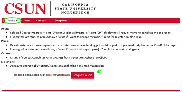 Instructional landing page displays when no DPRs exist.