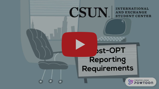 Post-OPT Reporting Requirements