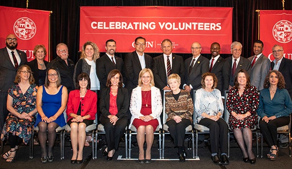 CSUN alumni chapter supporters and volunteers at the 18th annual Volunteer Service Awards in Woodland Hills. Photo by Lee Choo, CSUN Today.