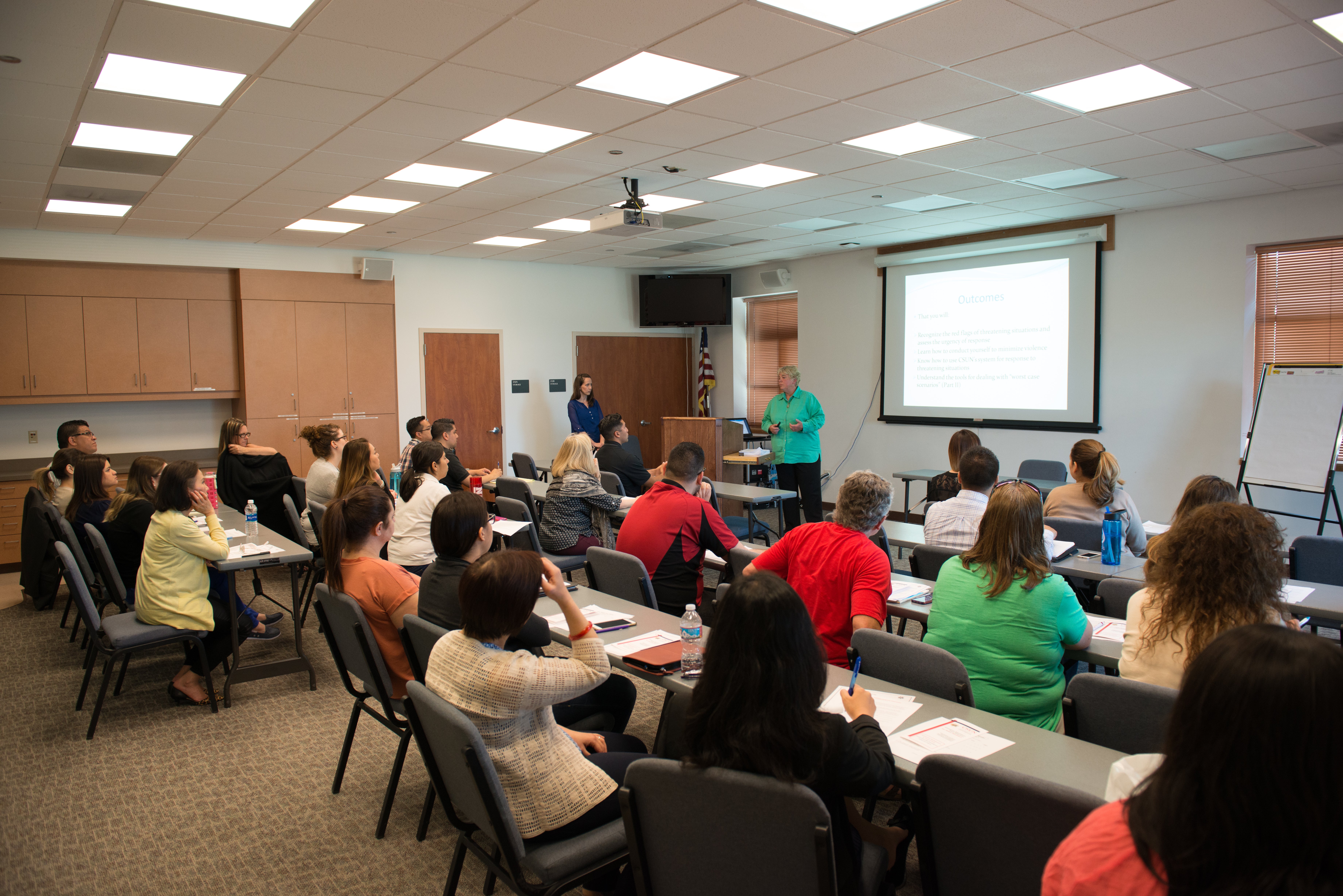 Active shooter training class