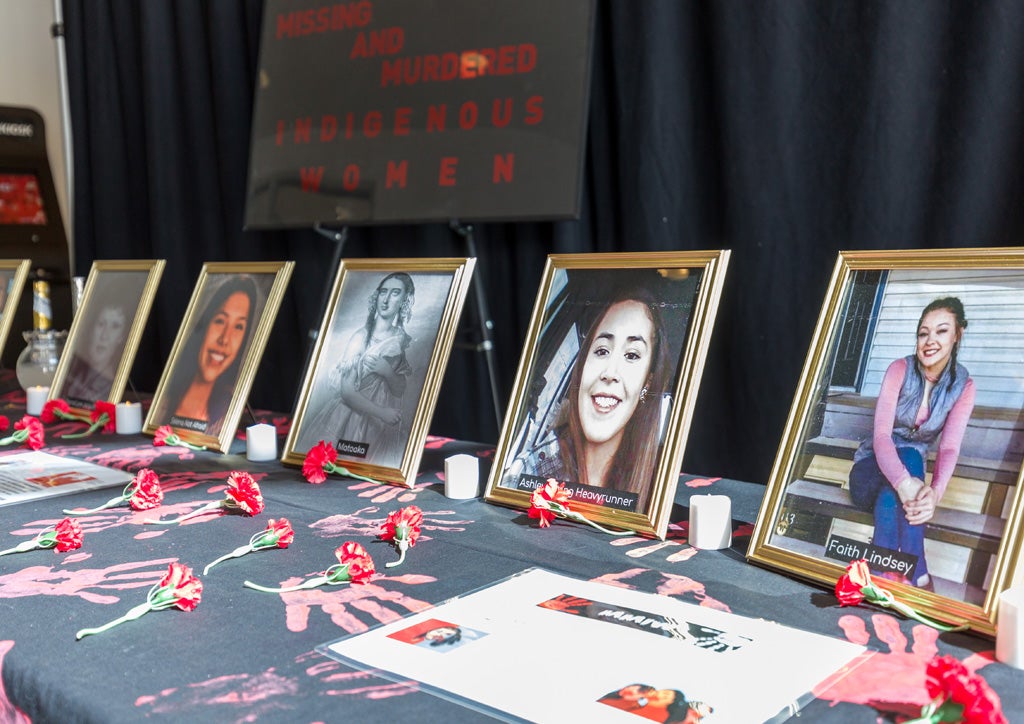 Missing and Murdered Indigenous Women Altar