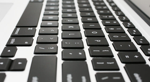 A Mac keyboard. 