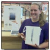 Photo of CSUN student Katelyn Fields with her iPad