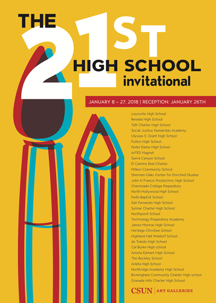 Poster for 21st Annual High School Art Invitational