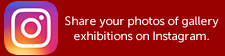 Instagram logo with wording "share your photos of gallery exhibitions on Instagram"