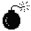 Old-fashioned Macintosh bomb icon