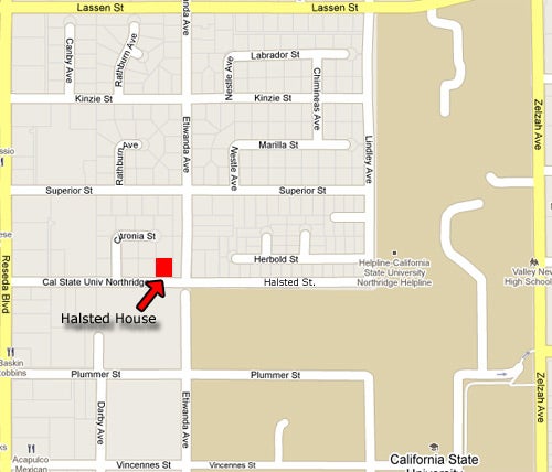 Location of 18309 Halsted Street, Northridge, CA 91325