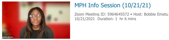 photo of faculty hosting the zoom