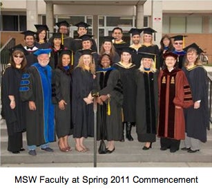 MSW Faculty at Spring 2011 Commencement
