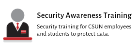 Security Awareness Training button. 