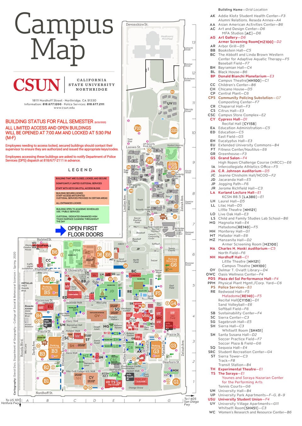CSUN Maps | California State University, Northridge