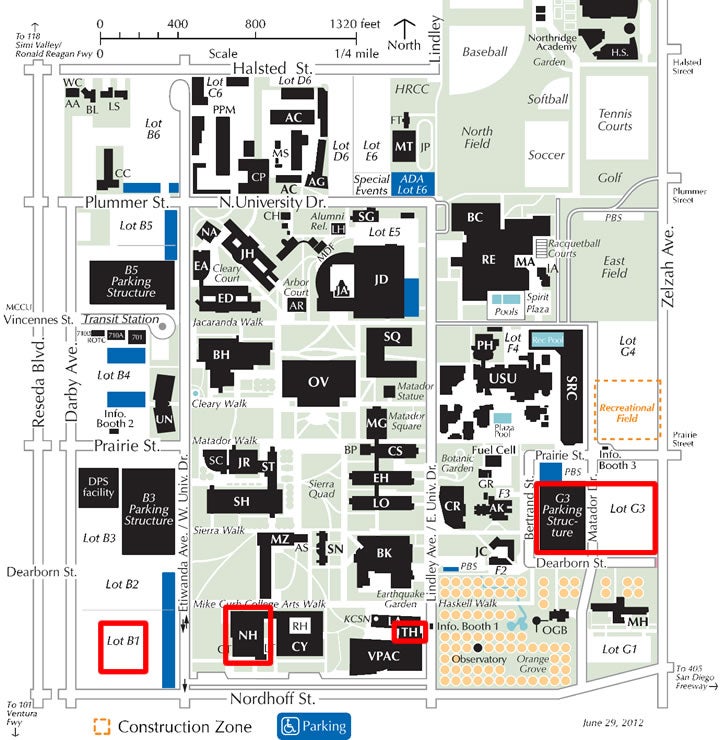 Campus Map | California State University, Northridge