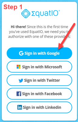 Step 1: Sign in with Google