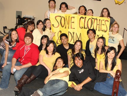 Students at the 2009 Fashion Show - from the AAS Popular Culture Class