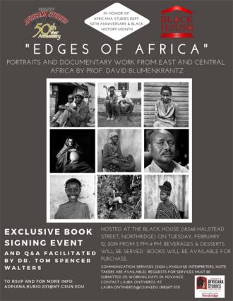 "Edges of Africa" Book signing and Q&A Event flyer