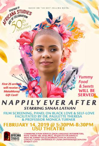 Nappily Ever After Film and Panel DIscussion Event flyer