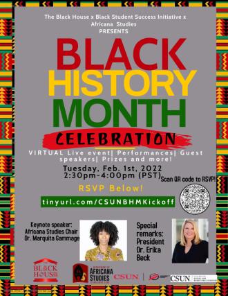 Black History Month 2022 Kickoff Event Flyer