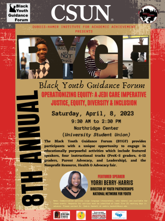 8th Annual Black Youth Guidance Forum Event Flyer