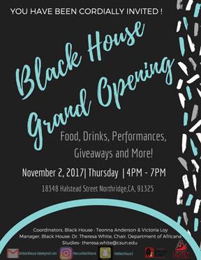 CSUN Black House Grand Opening Invitation