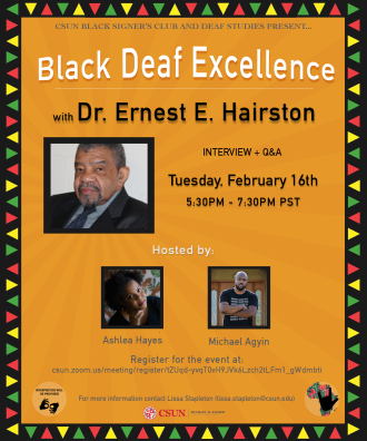 Black Deaf Excellence Event Flyer