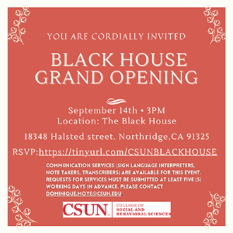 Black House Grand Opening Flyer 2021