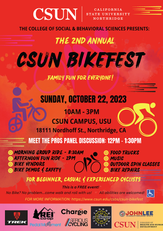 2nd Annual Bikefest at CSUN event flyer