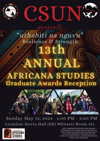 13th Annual Africana Studies Graduate Awards Reception