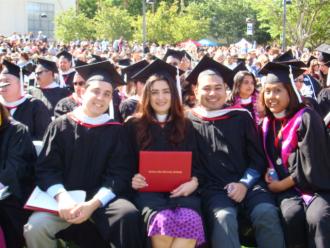 Picture of psychology students at graduation