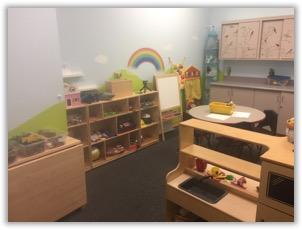 Inside the Play Therapy Room, toys on shelves