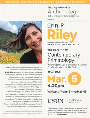 Erin P. Riley Event Poster