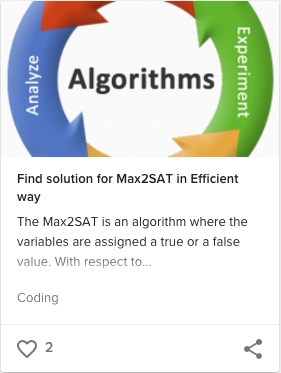 Find solution for Max2SAT in Efficient way entry