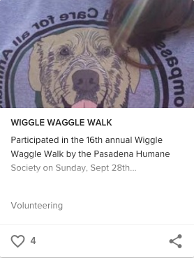WIGGLE WAGGLE WALK example entry