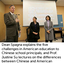 Dean Spagna and Prof. Justine Su