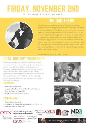 The (M)others: Performance & an Oral History Workshop