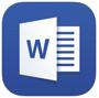 MS Word icon. 