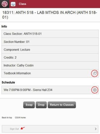 CSUN App screenshot